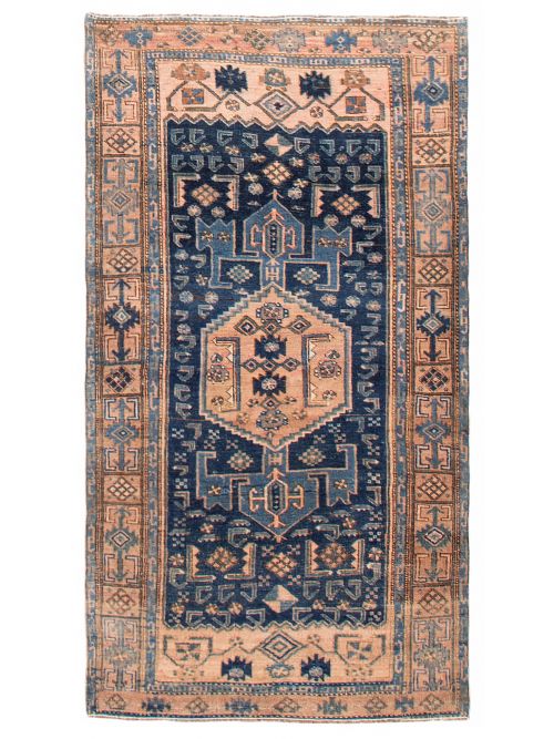 Persian Style 4'1" x 7'10" Hand-knotted Wool Rug 