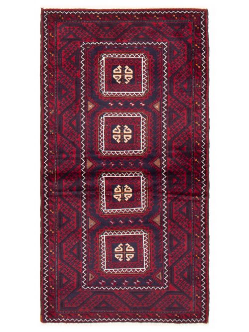 Afghan Royal Baluch 3'1" x 6'3" Hand-knotted Wool Rug 