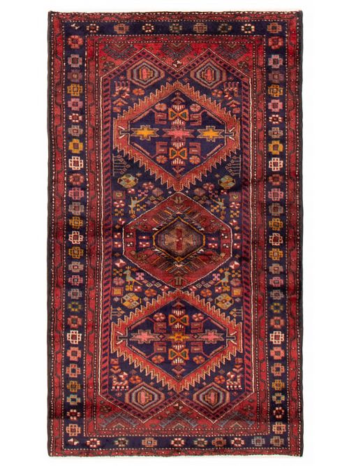 Persian Style 3'7" x 6'7" Hand-knotted Wool Rug 