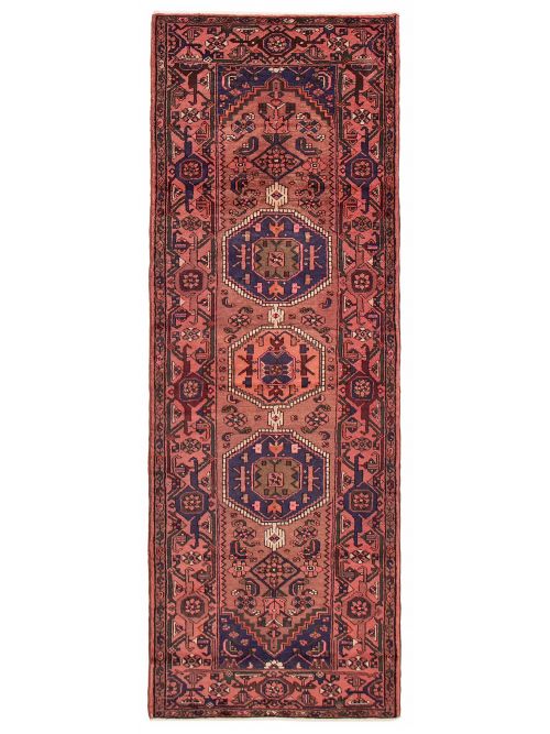 Persian Style 3'5" x 10'2" Hand-knotted Wool Rug 