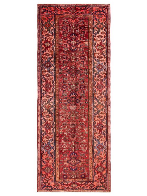 Persian Style 3'11" x 10'6" Hand-knotted Wool Rug 