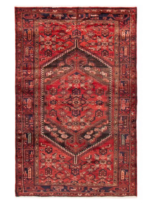 Persian Style 4'2" x 6'8" Hand-knotted Wool Rug 