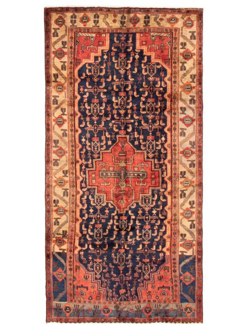 Persian Style 4'3" x 8'6" Hand-knotted Wool Rug 