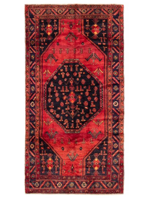 Persian Style 4'3" x 8'4" Hand-knotted Wool Rug 
