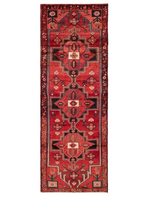 Persian Style 3'4" x 9'6" Hand-knotted Wool Rug 