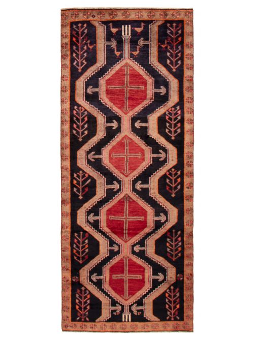 Persian Style 3'6" x 9'0" Hand-knotted Wool Rug 