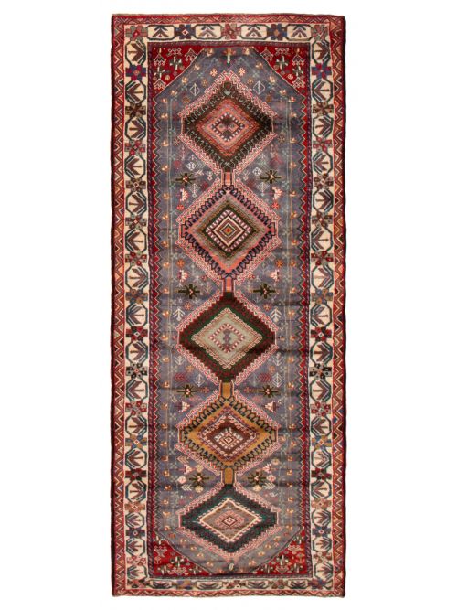 Persian Style 3'10" x 9'9" Hand-knotted Wool Rug 