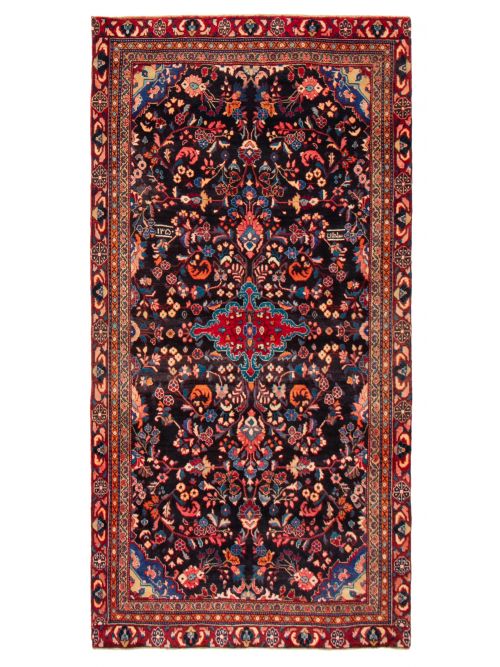 Persian Style 4'10" x 9'7" Hand-knotted Wool Rug 