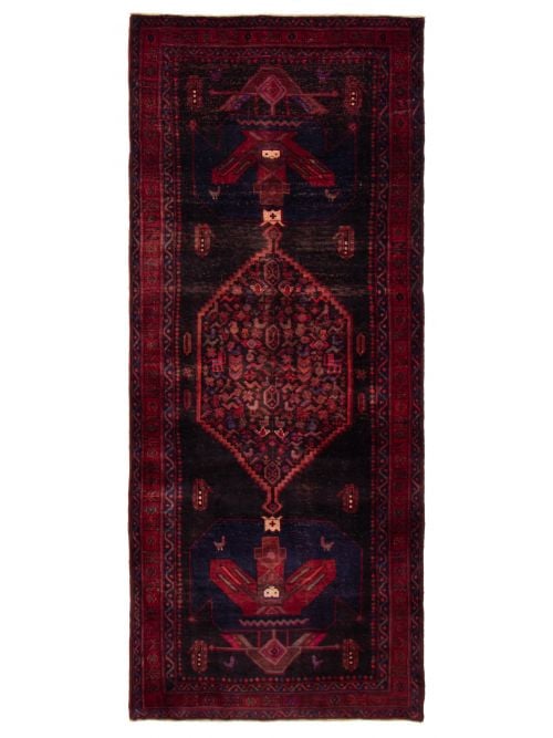 Persian Style 4'6" x 11'6" Hand-knotted Wool Rug 