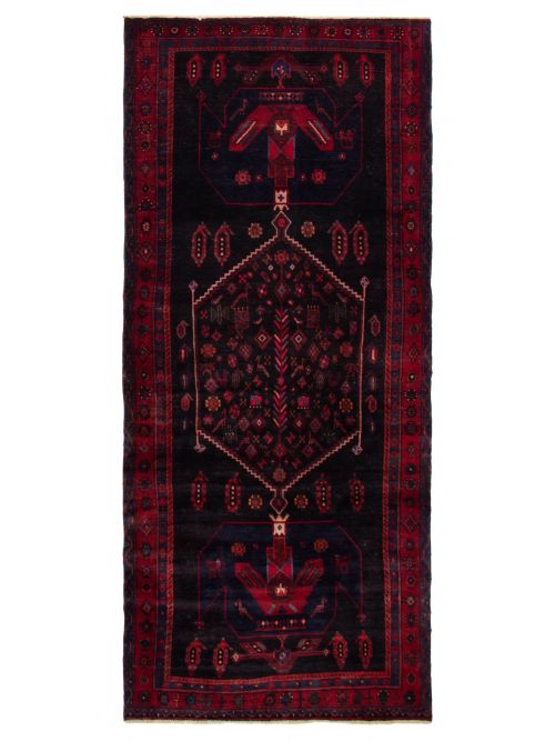 Persian Style 4'8" x 11'0" Hand-knotted Wool Rug 