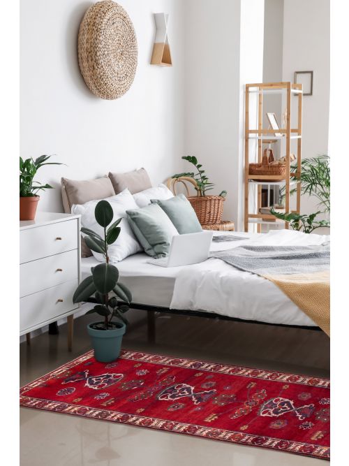 Persian Style Hand-knotted Wool Rug, 137 x 373 cm