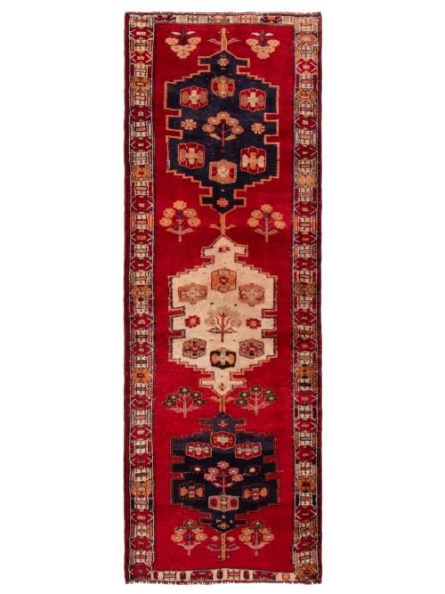 Persian Style 4'7" x 12'10" Hand-knotted Wool Rug 