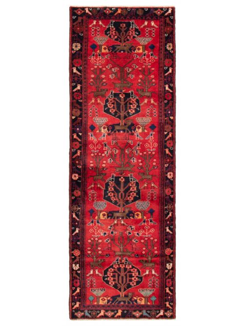 Persian Style 3'5" x 9'9" Hand-knotted Wool Rug 
