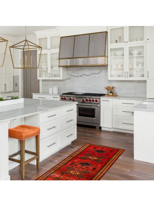 Persian Style Hand-knotted Wool Rug, 122 x 330 cm