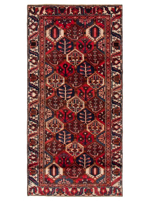 Persian Style 4'7" x 9'4" Hand-knotted Wool Rug 