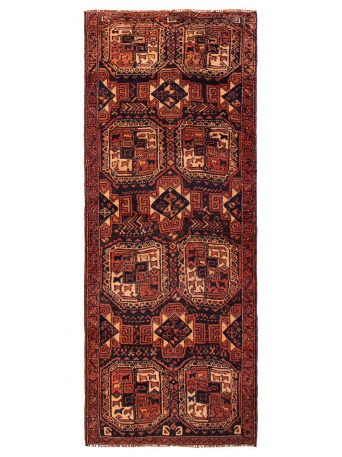 Persian Style 4'0" x 9'11" Hand-knotted Wool Rug 
