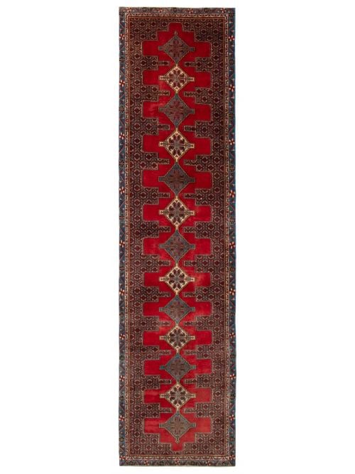 Persian Style 3'1" x 12'3" Hand-knotted Wool Rug 
