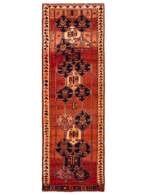 Persian Style 3'8" x 11'2" Hand-knotted Wool Rug 