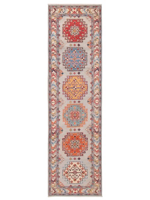 Afghan Uzbek Ghazni 2'9" x 9'9" Hand-knotted Wool Rug 