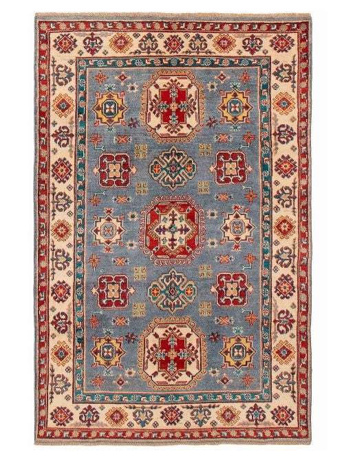 Afghan Finest Ghazni 3'11" x 5'11" Hand-knotted Wool Rug 