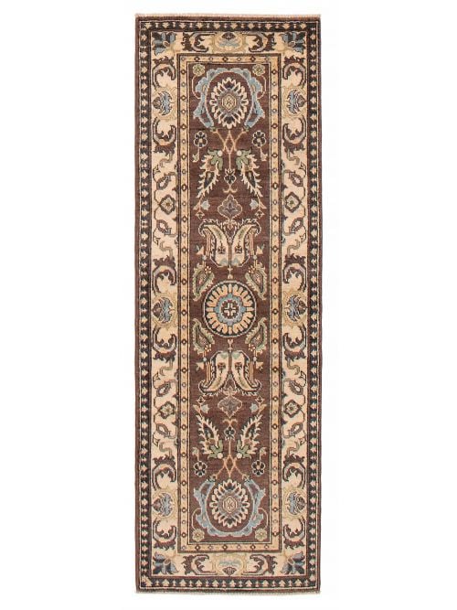 Afghan Finest Ghazni 2'1" x 6'4" Hand-knotted Wool Rug 