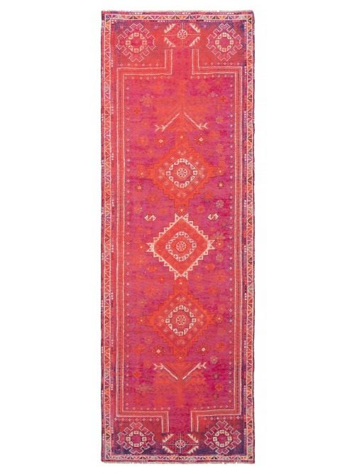 Persian Style 4'0" x 12'1" Hand-knotted Wool Rug 