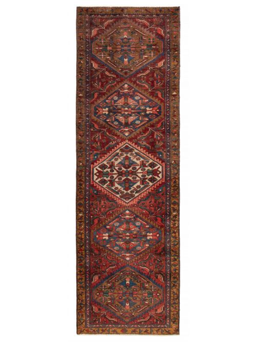 Persian Style 3'4" x 10'11" Hand-knotted Wool Rug 
