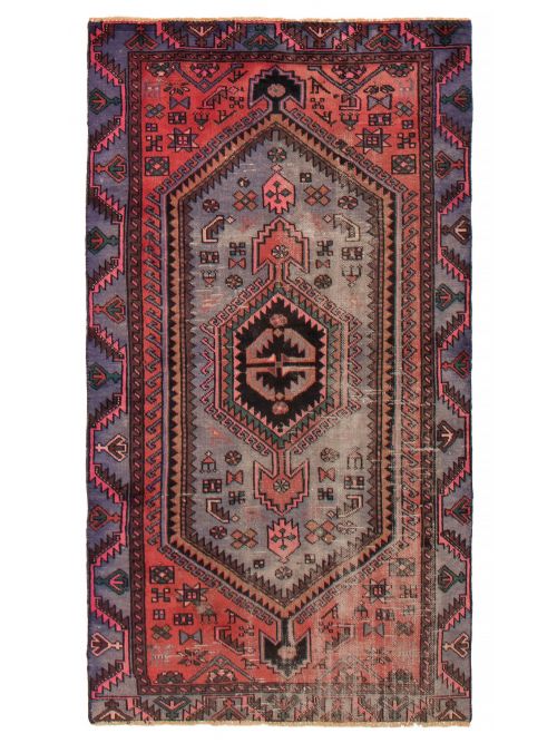 Persian Style 3'8" x 6'6" Hand-knotted Wool Rug 