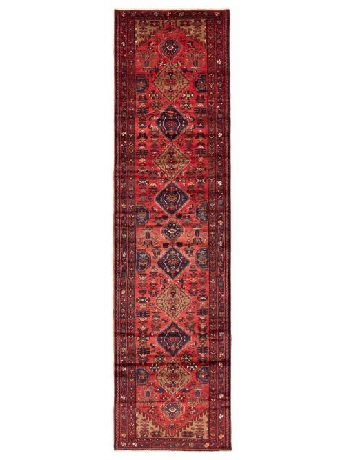 Persian Style 3'5" x 12'10" Hand-knotted Wool Rug 