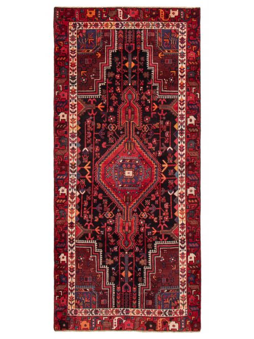 Persian Style 4'4" x 9'9" Hand-knotted Wool Rug 