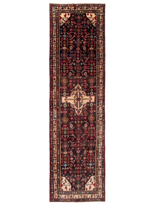 Persian Style 3'10" x 13'8" Hand-knotted Wool Rug 