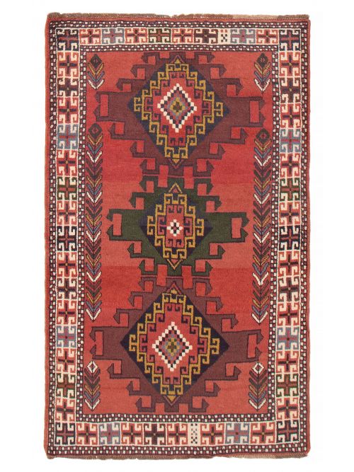 Persian Style 3'7" x 6'0" Hand-knotted Wool Rug 