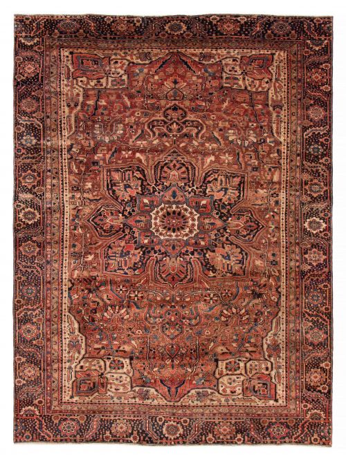Persian Style 9'2" x 12'9" Hand-knotted Wool Rug 