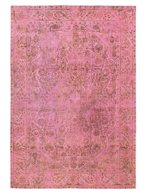 Persian Style 6'4" x 9'5" Hand-knotted Wool Rug 