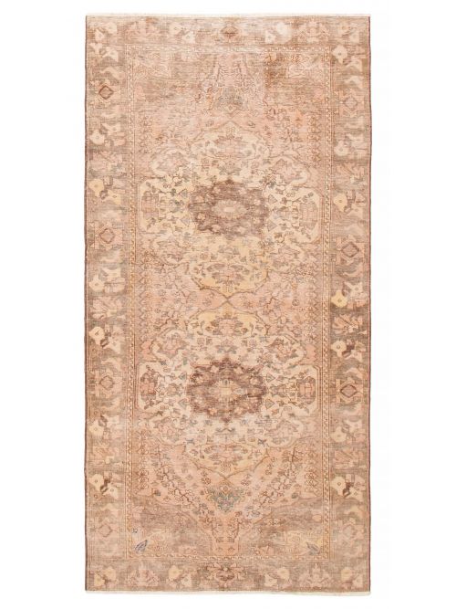 Persian Style 4'11" x 10'0" Hand-knotted Wool Rug 