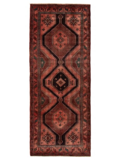 Persian Style 4'1" x 10'4" Hand-knotted Wool Rug 
