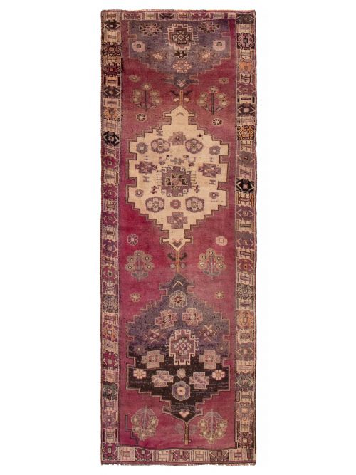 Persian Style 4'2" x 12'7" Hand-knotted Wool Rug 