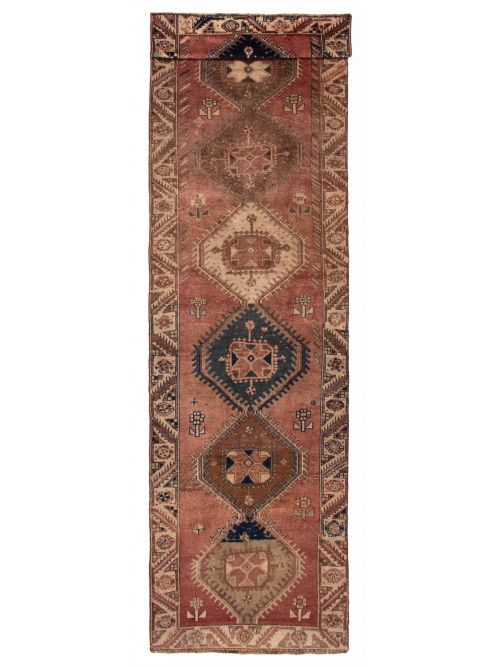 Persian Style 4'2" x 15'3" Hand-knotted Wool Rug 