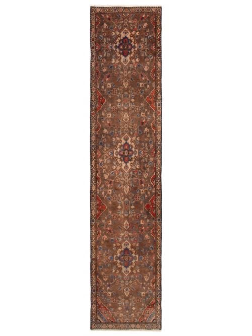Persian Style 2'6" x 10'1" Hand-knotted Wool Rug 
