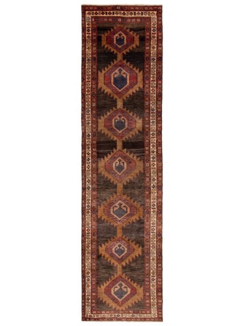 Persian Style 3'2" x 12'4" Hand-knotted Wool Rug 