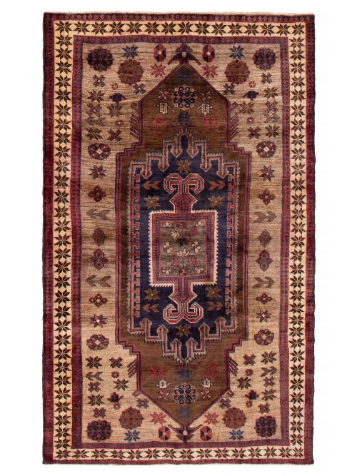 Persian Style 5'3" x 8'8" Hand-knotted Wool Rug 