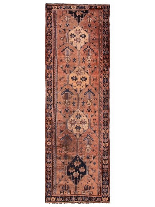 Persian Style 3'10" x 12'0" Hand-knotted Wool Rug 