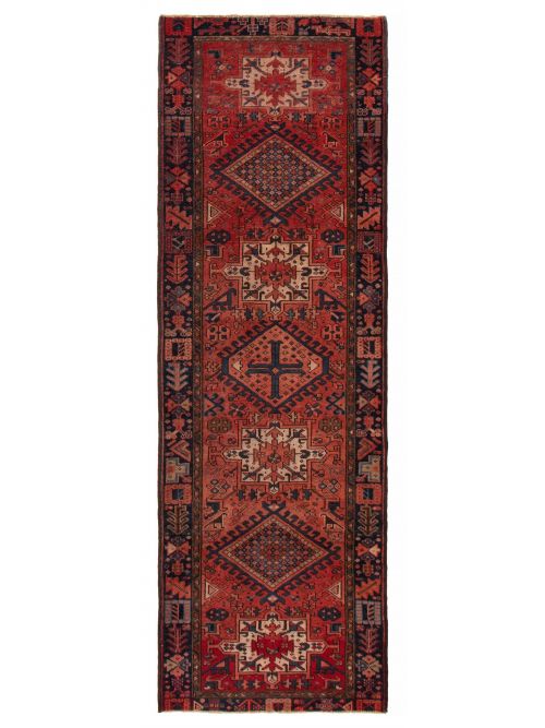 Persian Style 3'7" x 10'8" Hand-knotted Wool Rug 