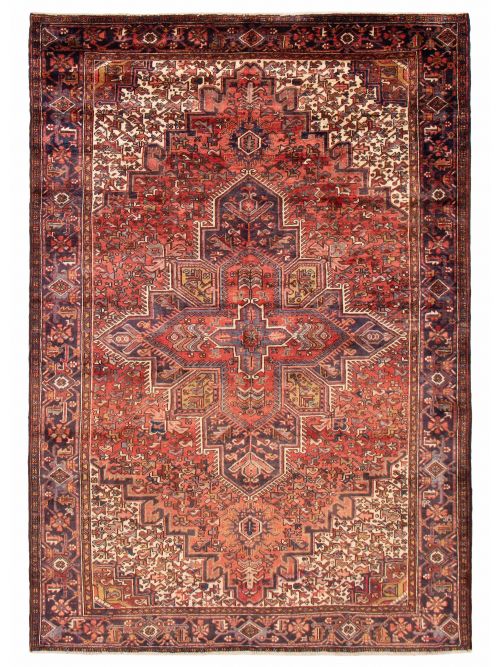 Persian Style 7'5" x 10'7" Hand-knotted Wool Rug 