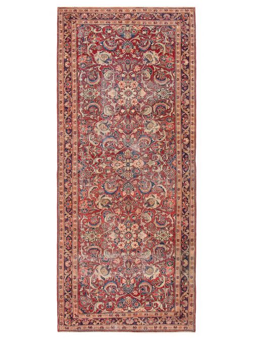 Persian Style 5'5" x 13'1" Hand-knotted Wool Rug 