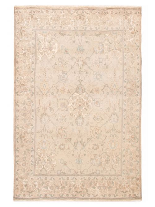 Persian Style 6'4" x 9'7" Hand-knotted Wool Rug 