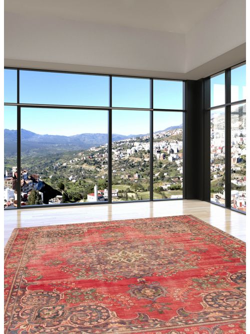 Persian Style 9'3" x 11'2" Hand-knotted Wool Rug 