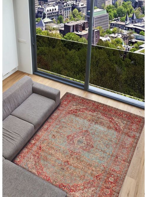 Persian Style 9'7" x 12'7" Hand-knotted Wool Rug 