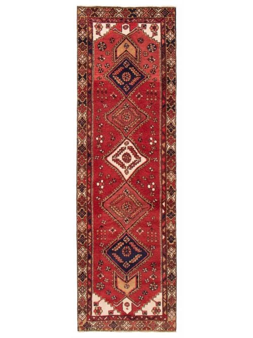 Persian Style 3'3" x 10'7" Hand-knotted Wool Rug 