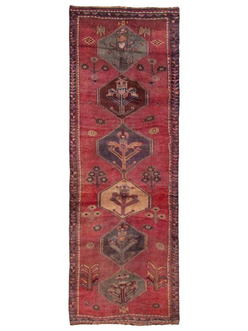 Persian Style 4'2" x 11'10" Hand-knotted Wool Rug 